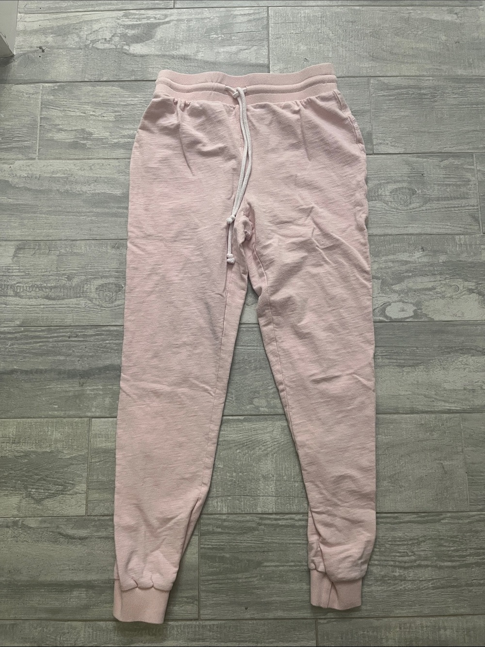 L*Space Light Pink Jogger Sweatpants with Drawstring Waist